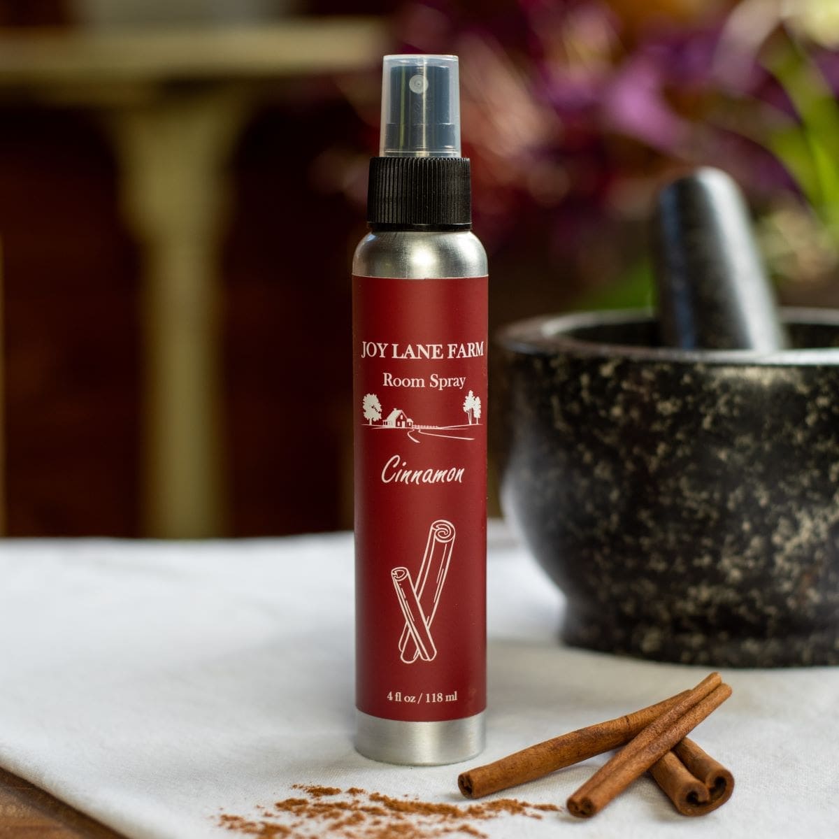 cinnamon plant spray Joy Lane Farm Pure Cinnamon Room Mist | True Natural Essential Oil Scent | Non-Toxic | Home Decor Gift | Made in USA