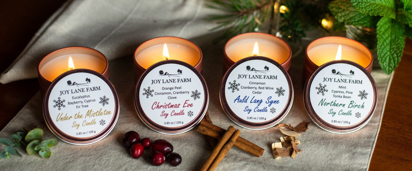 Limited Edition Holiday Travel Candle 4-Pack!