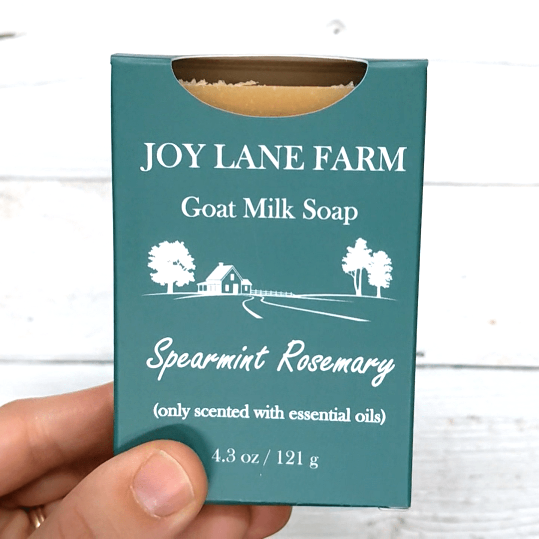 100% Natural Spearmint Rosemary Goat Milk Soap