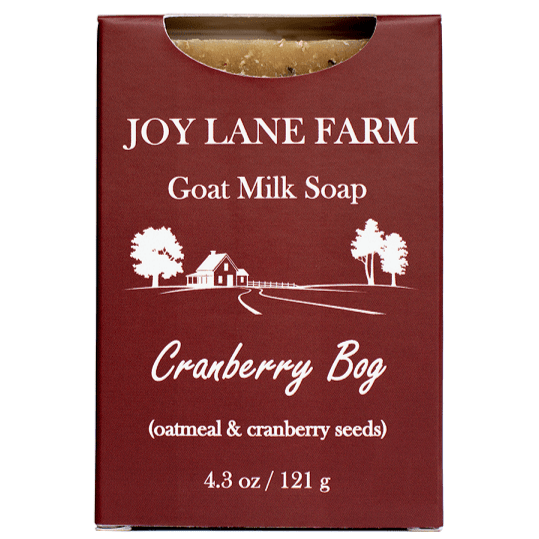 Cranberry Bog Goat Milk Soap for Sensitive Skin with Ground Oatmeal as an Exfoliant by Joy Lane Farm