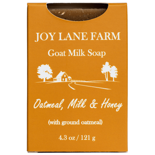 Exfoliating oatmeal, milk & honey goat milk soap for eczema with benefits of goat milk for dry skin