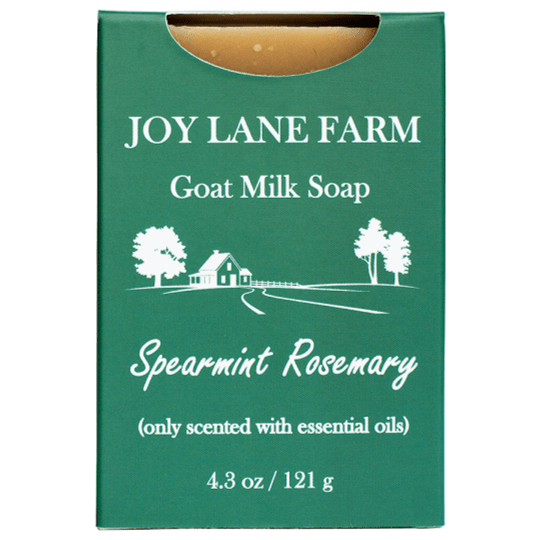 100% Natural Spearmint Rosemary Goat Milk Soap for Eczema with Benefits of Goat Milk for Dry Skin